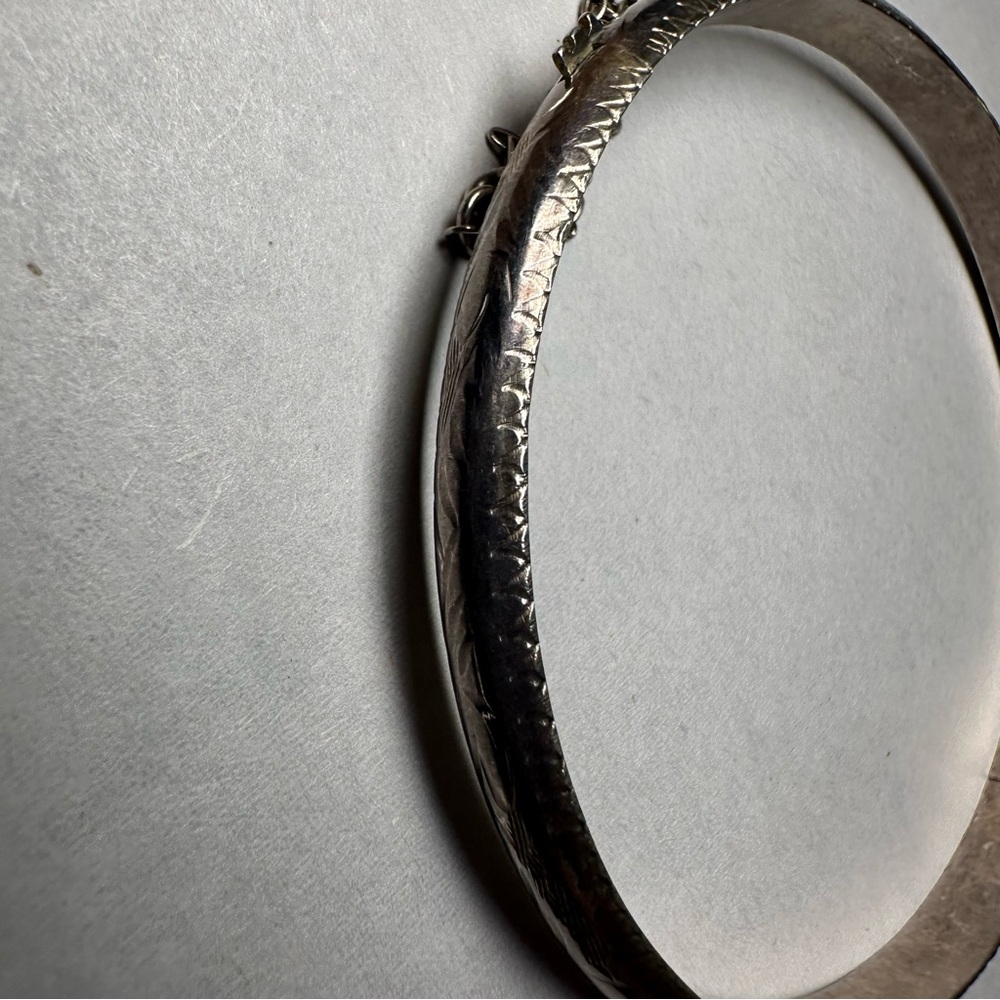 Sterling Silver Kids Bangle - Picture 3 of 6